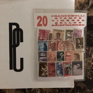 Italy Postcard + Stamp Set